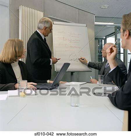 Business people in a presentation View Large Photo Image Stock Image - Business people in a presentation. Fotosearch