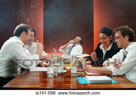 Smoking in boardroom meeting View Large Photo Image Stock Photograph - Smoking in boardroom meeting . Fotosearch