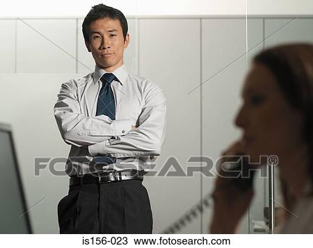 Stock Image - Office manager. Fotosearch