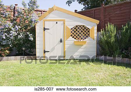 Stock Photo - Shed in a garden. Fotosearch