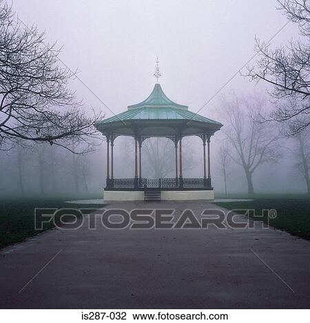 Bandstand in the mist View Large Photo Image Stock Image - Bandstand in the mist. Fotosearch