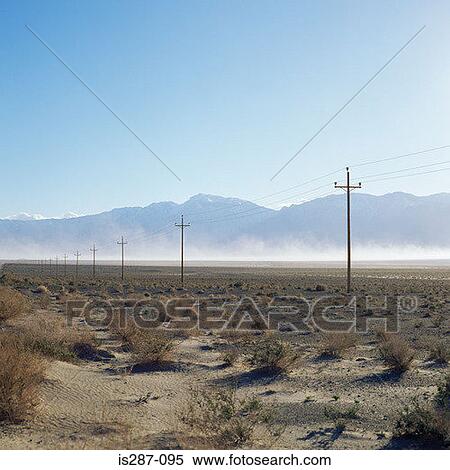 Telegraph poles on a plain View Large Photo Image Stock Photography - Telegraph poles on a plain. Fotosearch