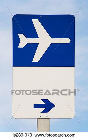 Stock Image - Airport sign. Fotosearch