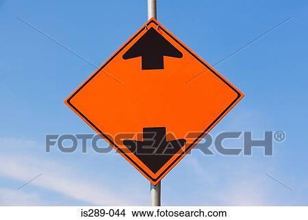 Arrow road sign View Large Photo Image Picture - Arrow road sign. Fotosearch