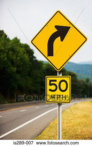 Stock Photo - Curve in the road. Fotosearch