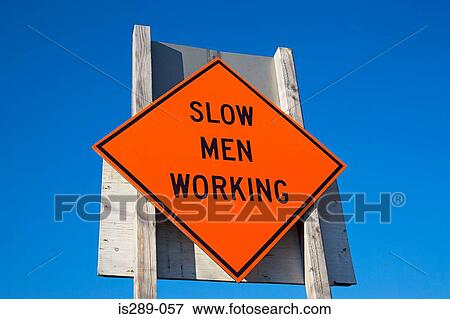 Stock Photo - Slow men working. Fotosearch