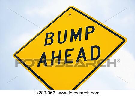 Speed bump sign View Large Photo Image Stock Photo - Speed bump sign. Fotosearch