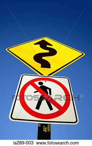 Stock Image - Warning signs. Fotosearch