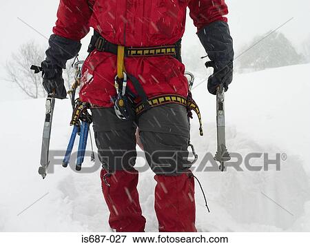 Stock Photo - Mountain climber. Fotosearch