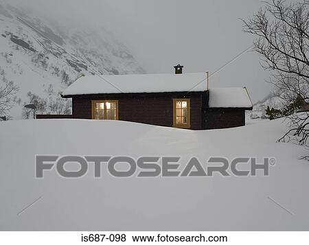 Mountainside chalet View Large Photo Image Stock Photo - Mountainside chalet. Fotosearch