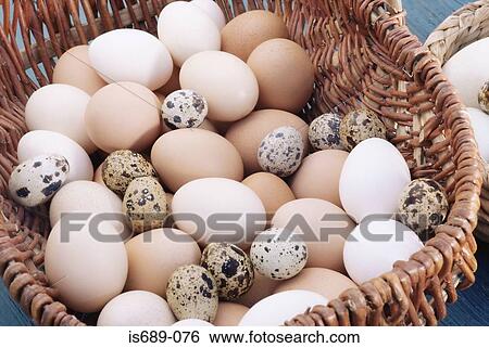 Basket full of eggs View Large Photo Image Stock Photograph - Basket full of eggs. Fotosearch