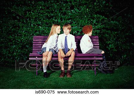 Girl separate from other children View Large Photo Image Stock Photography - Girl separate from other children. Fotosearch
