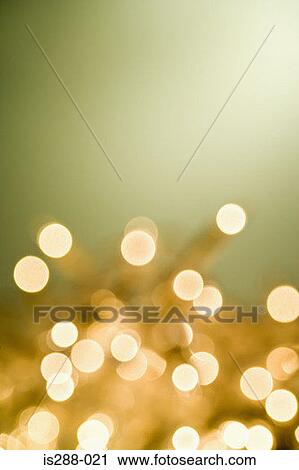 Stock Image - Blurred christmas lights. Fotosearch