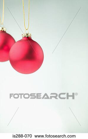 Stock Image - Two baubles. Fotosearch