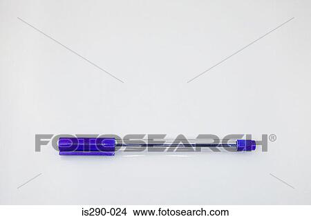 Blue ballpoint pen View Large Photo Image Picture - Blue ballpoint pen. Fotosearch
