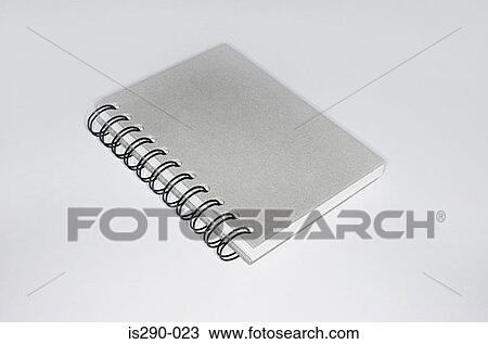 Stock Image - Grey notebook. Fotosearch