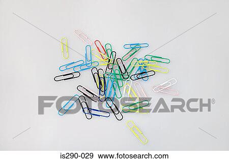 Multi-coloured paperclips View Large Photo Image Stock Photo - Multi-coloured paperclips. Fotosearch