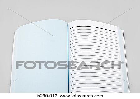 Stock Photo - Open notebook. Fotosearch