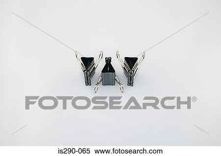 Three binder clips View Large Photo Image Stock Photography - Three binder clips. Fotosearch
