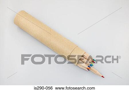 Tube of pencils View Large Photo Image Stock Photograph - Tube of pencils. Fotosearch