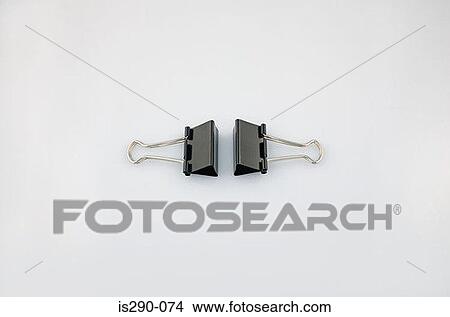 Two binder clips View Large Photo Image Picture - Two binder clips. Fotosearch