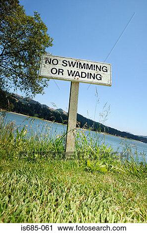 Sign by a lake View Large Photo Image Stock Image - Sign by a lake. Fotosearch