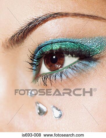 Woman with crystal tears View Large Photo Image Stock Photo - Woman with crystal tears. Fotosearch