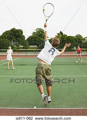 People playing tennis View Large Photo Image Stock Image - People playing tennis. Fotosearch