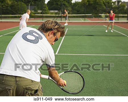 People playing tennis View Large Photo Image Stock Photo - People playing tennis. Fotosearch