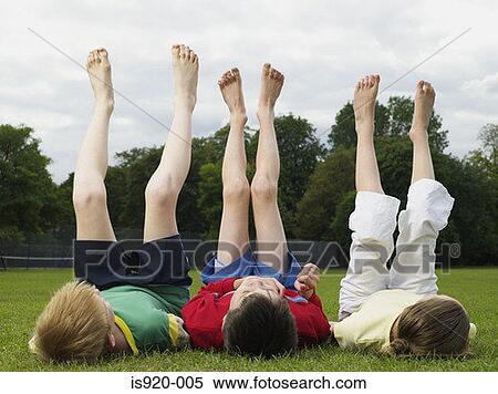 Stock Photography - Children playing in the park. Fotosearch