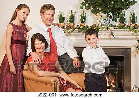 Family portrait at christmas View Large Photo Image Stock Image - Family portrait at christmas. Fotosearch