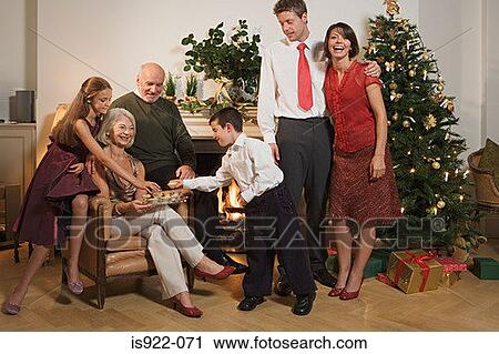 Family portrait at christmas View Large Photo Image Stock Image - Family portrait at christmas. Fotosearch