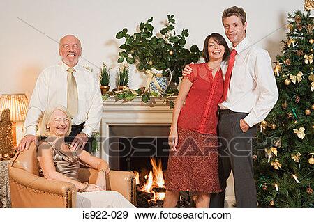 Family portrait at christmas View Large Photo Image Stock Photo - Family portrait at christmas. Fotosearch