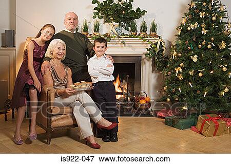 Family portrait at christmas View Large Photo Image Stock Photo - Family portrait at christmas. Fotosearch