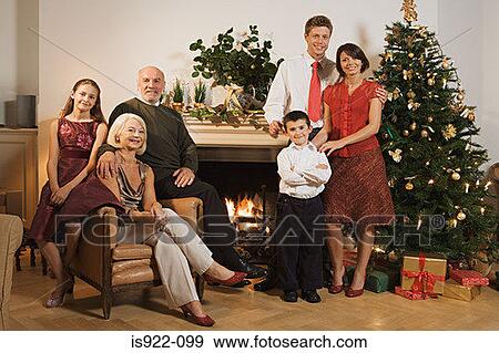 Family portrait at christmas View Large Photo Image Stock Photo - Family portrait at christmas. Fotosearch