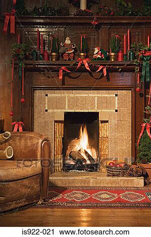 Festively decorated living room View Large Photo Image Stock Image - Festively decorated living room. Fotosearch
