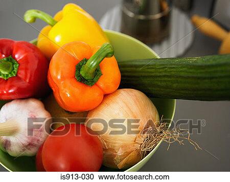 Bowl of vegetables View Large Photo Image Stock Image - Bowl of vegetables. Fotosearch