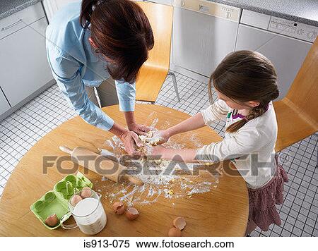Mother and daughter mixing ingredients View Large Photo Image Stock Photography - Mother and daughter mixing ingredients. Fotosearch