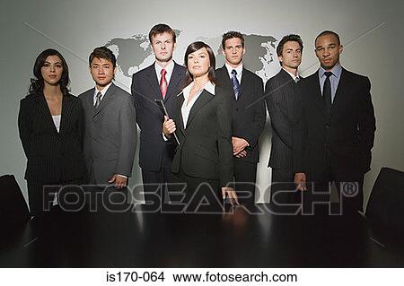 Picture - Confident businesspeople. Fotosearch