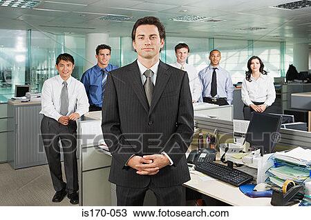 Manager and his team View Large Photo Image Stock Image - Manager and his team. Fotosearch