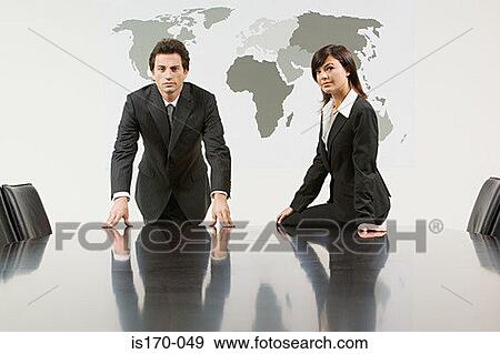 Powerful business people View Large Photo Image Stock Photo - Powerful business people. Fotosearch