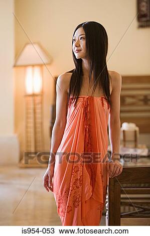 Stock Image - Woman looking away. Fotosearch