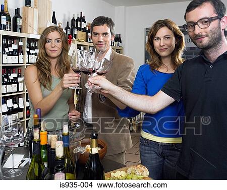 Group of friends toasting View Large Photo Image Picture - Group of friends toasting. Fotosearch