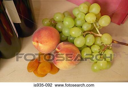 Peaches and grapes View Large Photo Image Stock Image - Peaches and grapes. Fotosearch