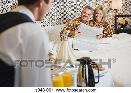 Breakfast in bed View Large Photo Image Stock Photo - Breakfast in bed. Fotosearch
