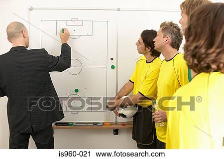 Coach drawing on whiteboard View Large Photo Image Stock Image - Coach drawing on whiteboard. Fotosearch