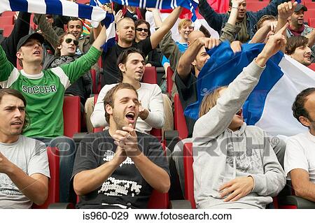 Stock Photo - Crowd at football match. Fotosearch