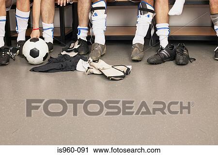 Football team in changing room View Large Photo Image Stock Image - Football team in changing room. Fotosearch