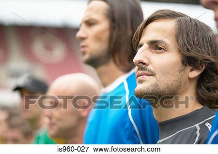 Stock Photo - Goalkeeper thinking. Fotosearch