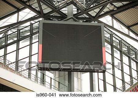 Stock Image - Screen at a football stadium. Fotosearch
